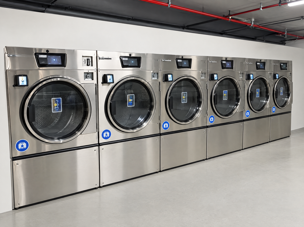 Commercial dryers at Slick’s Laundromat